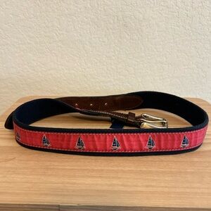 Vineyard Vines Nautical Boat Themed Belt Size 32